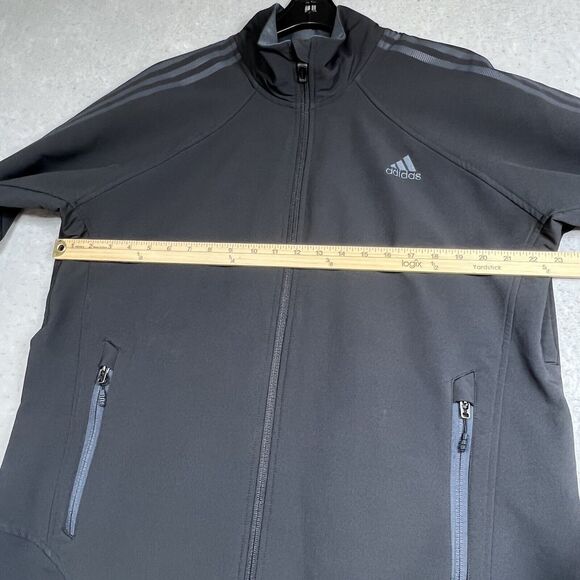 Adidas Track Jacket Mens Size XL Black Soft shell Formotion Nano-Tex Technology - Picture 9 of 16